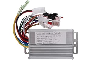 Wisyurt ContrôLeur de Moteur à Continu Brosse de éLectrique 36V/48V 350W pour Accessoires de Scooter de éLectrique de éLectrique