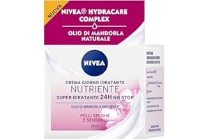 Nivea Essentials Super Idratante 24H Nutriente, Crema Giorno Viso per Pelli Secche e Sensibili, 50 ml