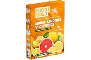 NutriGold® fertilizante Cítricos | Abono para Limones, Naranjas, Mandarinas y Pomelos - Fórmula Rica en NPK - Nutrientes Específicos para Cítricos en Suelo o Maceta - 800g + 50g Gratis