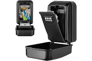 KTUEOV Caja Llaves con Codigo, Grande Caja Fuerte para Llave 4 Dígitos Caja Seguridad Llaves Exterior Impermeable Caja Llaves Pared Antióxido Guarda Llaves Combinacion para Hogar Garaje Oficina