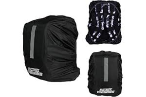 Elitex Training Funda para Lluvia para Mochila Táctica de 25L/45L, Cubierta Protectora con Tira reflectante para la noche (25L, Negro)