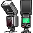 Neewer NW-670 TTL Flash Speedlite with LCD Display for Canon 7D Mark II,5D Mark II III,IV,1300D,1200D,1100D,750D,700D,650D,600D,550D,500D,100D,80D,70D,60D and Other Canon DSLR Cameras