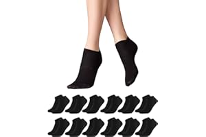 Libella Sneaker Socken Damen 35-38 39-42 12Paar Baumwolle Kurze Socken Herren 43-46 Unisex Söckchen Sportsocken Sneakersocken Damensocken Halbsocken