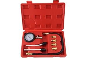 ColdShine Compression Tester Kit Oil Pressure Testers Professional Automotive Tester Kit Compression Gauges Petrol Valve Engine Compression Timing Cylinder for Automotives and Motorcycles