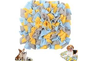DXPETA Snuffle Mat for Dogs, Dog Snuffle Mat for Mental Stimulation, Interactive Feeding Game for Puppies, Slow Feeder Mat with Non-Slip Base, 35 x 35 cm