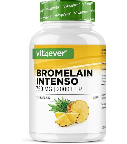 Bromélaïne Bandini 180 Gélules Forte 10.000 F.I.P. - Complément Alimentaire Digestion, Extrait D'ananas