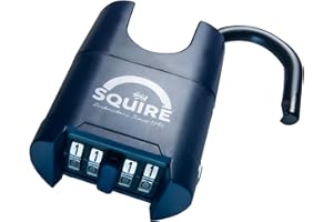 Squire Mystic Combi BF60CS Closed Shackle Heavy Duty Combination Padlock – 4 Wheel Code Lock for Sheds, Garages, Vans, Roller Shutters & Outdoor Use – Weatherproof & Keyless Security