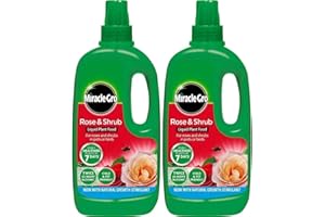 WOOTONG Miracle-Gro 2 x Rose and Shrub Concentrated Liquid Plant Food 1L