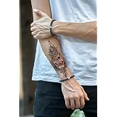 BearPear Skull Design Temporary Tattoo, Unisex Tattoo Tattoo