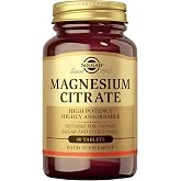 Solgar Magnesium Citrate | Easy Absorption | 60 Tablets | Supports the nervous and muscular system &middot; Increases energy and red