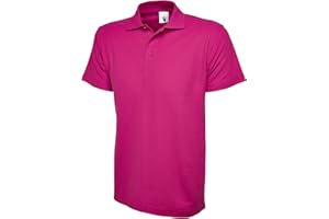 MAD INK Mens & Womens Classic Polo Shirt Short Sleeve Plain Tee Top Casual Work Sports