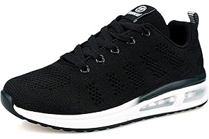 ANBIWANGLUO Zapatillas de Deporte para Mujer Zapatillas Deportivas para Correr Zapatos con Cordones para Caminar Zapatillas Transpirables para Correr al Aire Libre para Correr