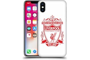 Head Case Designs Officially Licensed Liverpool Football Club White 2 Crest 1 Hard Back Case Compatible With Apple iPhone X/iPhone XS