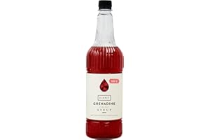 Simply Sugar Free Grenadine Syrup, Low Calorie, Vegan & Nut Free Flavoured Syrup for Coffee, Cocktails & Baking (1 Litre)