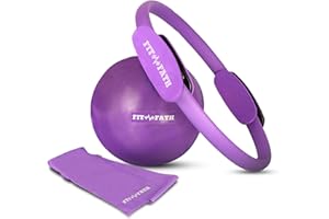 FIT-FATH-Anneau pilate-Cercle Pilate-Accessoire Yoga-Ballon Gymnastique-Bande de résistance-Elastique de Force-Fitness- Sport-Musculation-Méditation-Bien étre-Santé-Muscle pélvien-Périné