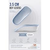 Boy Uzatıcı Tabanlık 3.5 cm,Boy Y&uuml;kseltici, Boy Uzatan Topukluk Tabanlık, Gizli Boy Uzatıcı Y&uuml;kseltici