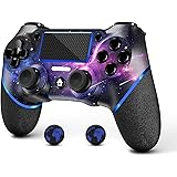 AceGamer Controller wireless per PS4, controller di gioco compatibile con PS4/Pro/Slim/PC Gamepad con pulsante turbo/posterio