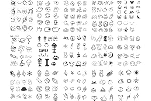 Sugeru 15 Fogli Super Resistente Tatoo Temporanei (234 Motivo), 2 Settimane - L'originale | Resistente All'acqua + Vegan + Nuova Tecnologia | Tatuaggi Semipermanenti, Tattoo Temporanei, Tattoo