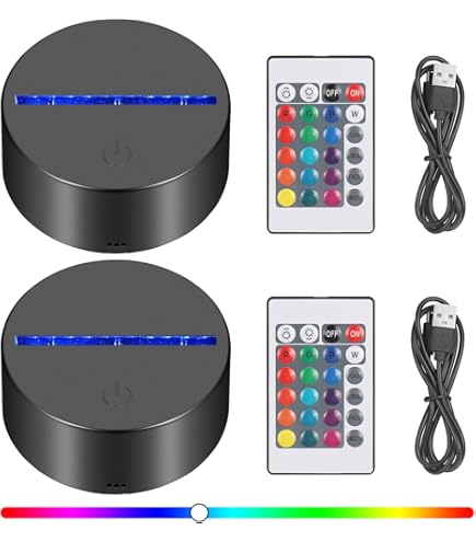 Lampada Immagine Geolier 'Il Coraggio Dei Bambini' - RGB, Alimentazione USB/Batterie - Foto 3