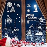 Stickers Noel Fenetre Electrostatique, Autocollant Noel