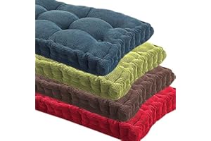 Coussin épais pour jardin, salle à manger, terrasse, 2/3 places, 100/120/150 cm de long pour balancelle, intérieur et extérieur, (60 x 35 cm, orange)