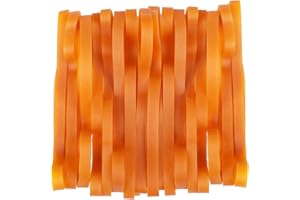 guangyuan 20 pezzi di elastici pesanti gialli spessi elastici in gomma 20 * 1 cm corda per bidone della spazzatura, resistenti e durevoli, per cartelle di file industriali, casa, ufficio, scuola, bido