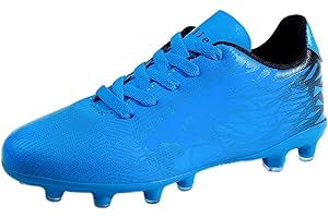 Sainilei Scarpe da Calcio Ragazzi FG/AG Professionale All'aperto Calcio da Scarpe Ragazzo TF Allenamento Bambini Teenage Scarpe Calcetto