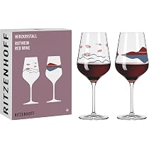 Verre à Vin Blanc Ritzenhoff 300 Ml - Collection Herzkristall N°7, Motif Paysage Or Rose, Fabriqué En Allemagne - 9