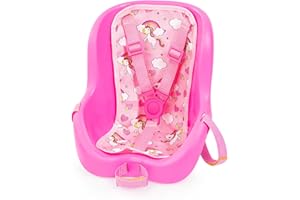 Bayer Design 67300AA Puppenfahrradsitz, Sitz für Puppen, Puppenzubehör, rosa