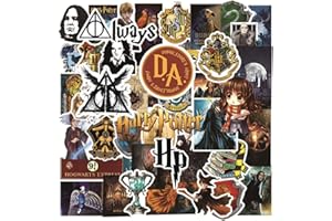 EWDSQS Pack de Stickers H-Potter "50 Pièces" - Décors et Personnages Iconiques - Décoration pour Journaux, Ordinateurs et Plus encore