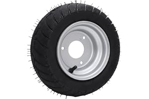 CCYLEZ 13x5.00-6 ATV-Däck med Fälgar, 6 Tum Däck och Hjul, Gummileddäck och Hjulmontering för ATV UTV Go Karts Vagnar Minicyk