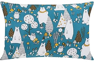 BILLION XIN Kinder Kissenbezug 1 Stück, 100% Baumwolle Baby Kissenbezu, 40x60 cm Kissenbezug Weich Atmungsaktiv für Jungen Mädchen Bettwäsch Babykissen Bezug mit Umschlag