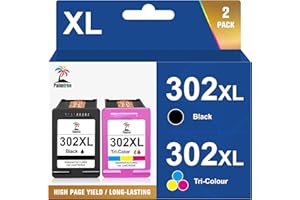 Palmtree 302 XL Printer Cartridges Multipack Remanufactured for HP 302 Printer Cartridges Replacement for HP 302 XL for HP Envy 4525 4520 4524 4527 OfficeJet 3831 5230 5220 3833 DeskJet 3630 3639 3636