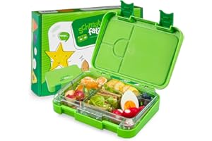 ‎SCHMATZFATZ schmatzfatz Klarstein JUNIOR Lunchbox, 6 Fächer, 21,3 x 15 x 4,5 cm (BxHxT), orange