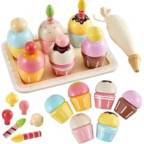 Dorjee - D3.004 - Machine à café en Bois avec Moulin à café Manuel - 13 Accessoires Inclus - Jouet en Bois à partir de 3 Ans