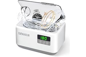 DZKKIUR Limpiador Ultrasonidos Profesional 48000Hz Limpiador Ultrasónico 650ML Limpiador Ultrasonico 5 Modos de Tiempo Ultrasonidos Limpieza Para Gafas Dentadura Joyas Reloj