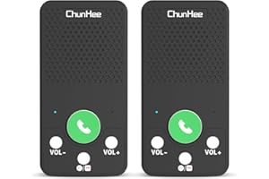 ChunHee Intercoms Wireless System for Home, Full Duplex Room to Room Communication Wireless Intercom for House, Garden, Garage, Upstairs, Business, Offices(2 Pack)