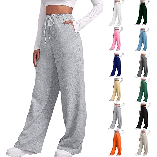 Pantalons De Jogging Athlétiques Taille Haute Imprimé De Noël Pour Femmes Avec Poches Pour Confort De Gym Décontracté