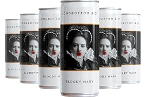 Longbottom & Co. Bloody Mary, 250ml can x 6 (6.1% abv), Ready To Drink, Real Tomato Juice Never From Concentrate, Vegan and Gluten-Free (Contains Alcohol)