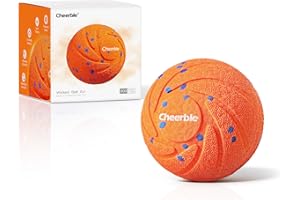 Cheerble Smart Interactive Dog Toys - Wicked Ball AIR, Automatic Moving Bouncing & Rotating Dog Ball with E-TPU Material, IPX7, USB-C Rechargeable, Active Rolling Balls for Medium-Large Dogs - Orange