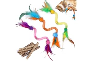 PetGens Jouet Chat Interactif, Jouets pour Chats à Ressort avec Boules Herbe à Chat, Plumes, Clochettes Jouet Chat Interieur