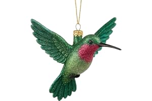 Kolibri-julpynt – 3D realistisk handgjord dekoration, gnistrande fågelfigur