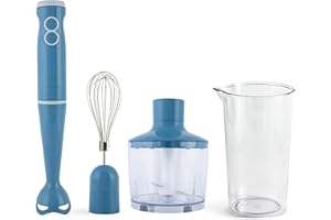 Tognana Iridea, Frullatore a Immersione 3in1, plastica-acciaio inox,Carta da Zucchero