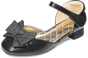 DREAM PAIRS mädchenschuhe Mädchen Ballerinas Kommunionschuhe Prinzessinnen Schuhe Flache Schuhe Mary Jane festlicheschuhe Schleife