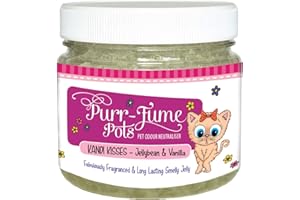 TOP DOG TURF Purr-fume Pots Pet Odour Neutraliser. Cat and Dog Gel Deodoriser. Pet Odour Eliminator and Remover for your House. Jelly Freshener to remove any Pet Smell from the Air in your Home. (Kandi Kisses)