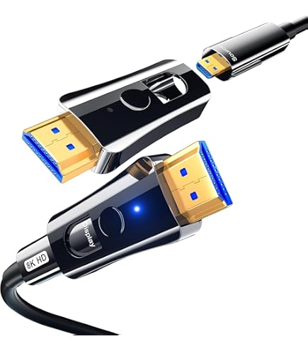 Shuliancable Cavo HDMI Fibra Ottica, Cavo HDMI 2.0 Supporta 4K@60Hz HDR - Foto 8
