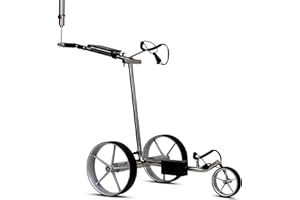 ‎TOUR MADE tour made Haicaddy HC5 Edelstahl I Golftrolley Elektrisch I kleinstes Packmaß I Lithiumakku 27-36 Loch I Bergabfahrbremse & viel Zubehör I Deutsche Markenqualität