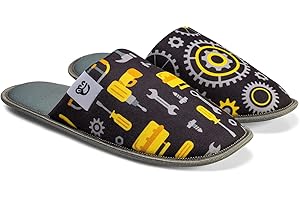 Dedoles Hausschuhe Damen Herren & Kinder Memory-Foam viele lustige Designs Einhorn Musik Regenbogen Comics Spiele Geschenk