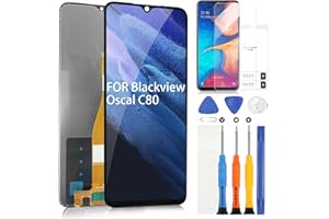 ARSSLY LCD Screen for Blackview Oscal C80 LCD Display for Oscal C80 Touchscreen Digitazer Full Assembly Replacement Screen with Repair Kit (Black)