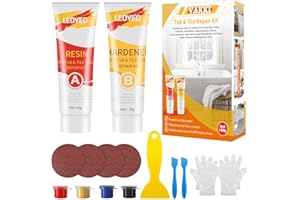 VAKKI Zestaw naprawczy do płytek, biały, 100 g, wodoodporna emalia, zestaw naprawczy do zadrapań, dziur, pęknięć, ceramicznych umywalek, białych płytek